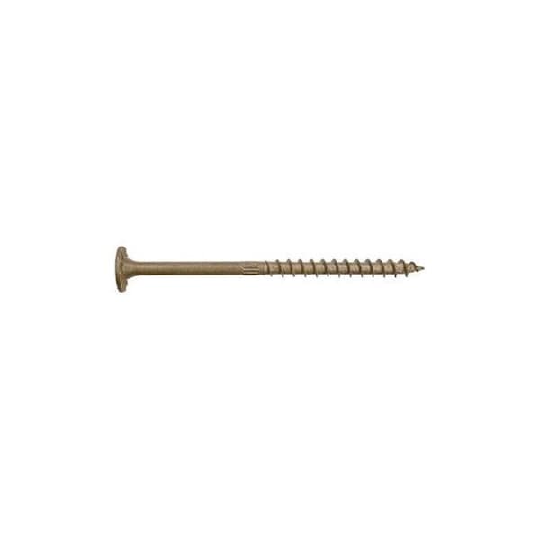 Simpson Strong-Tie 5000151 Strong-Drive No. 5 x 8 in. Star Low Profile Head Double-Barrier Coating Stainless Steel Screws; Tan - Pack of 50 5000151 - main